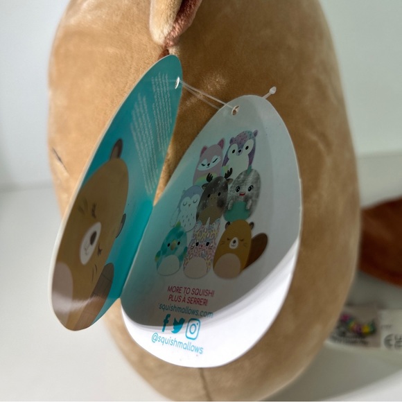 Squishmallows Maisha Beaver 9” Plush Stuffed Pillow KellyToy W/Tag - Picture 9 of 9